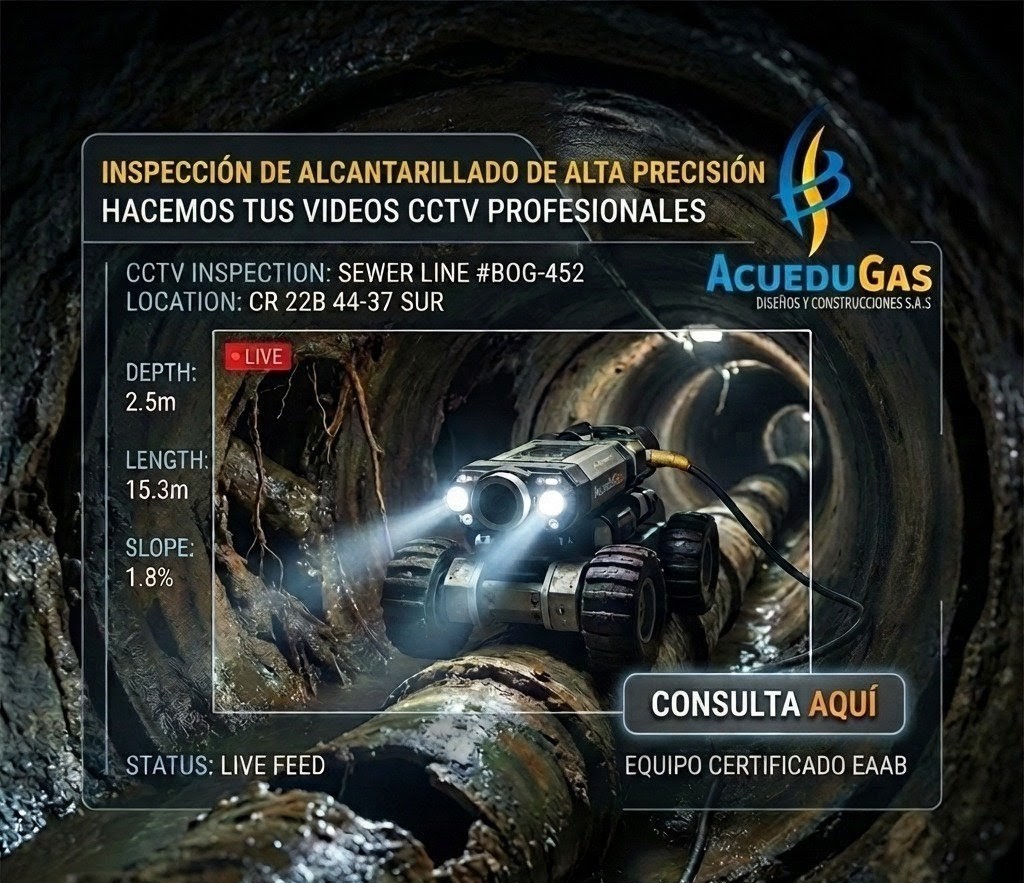 flayer de video inspección CCTV