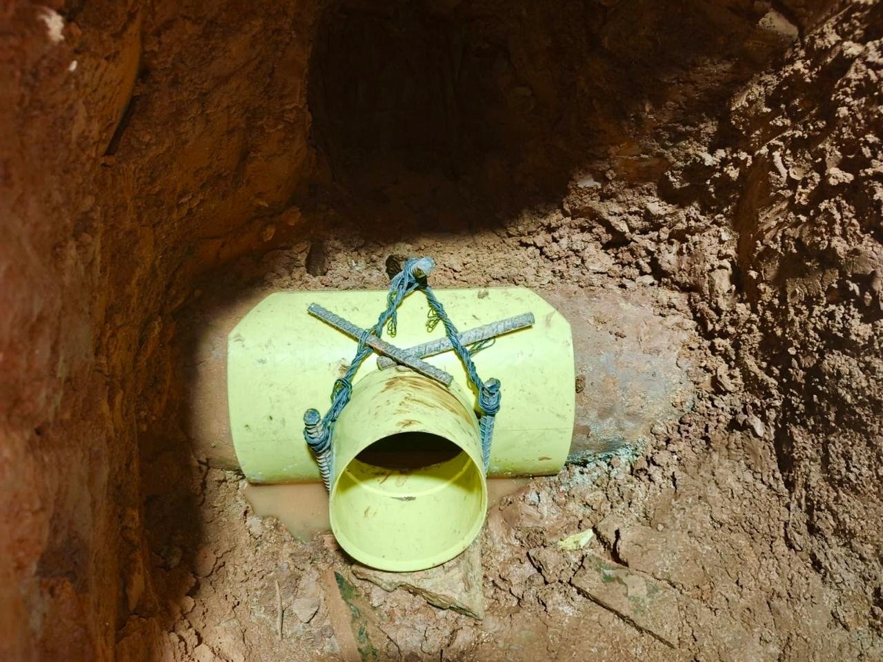 Instalación de accesorio tee en tubería sanitaria